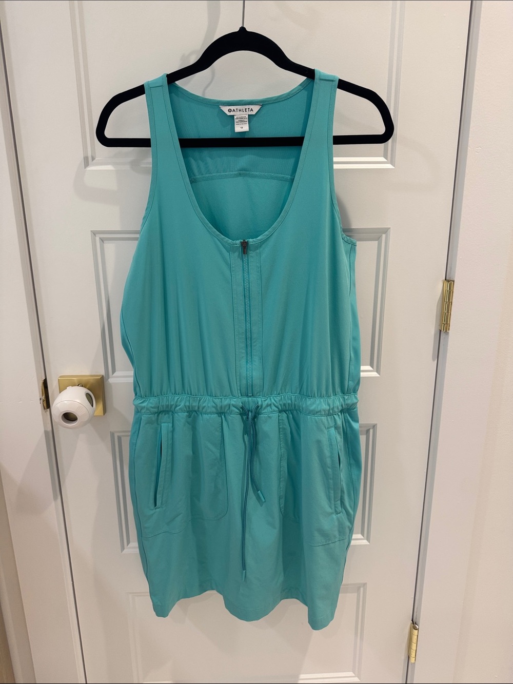 Athleta Aqua Zip-Front Active Tank Dress